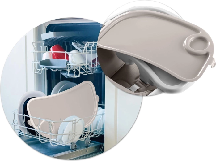 Eenvoudig onderhoud: afneembaar blad en compact op te bergen