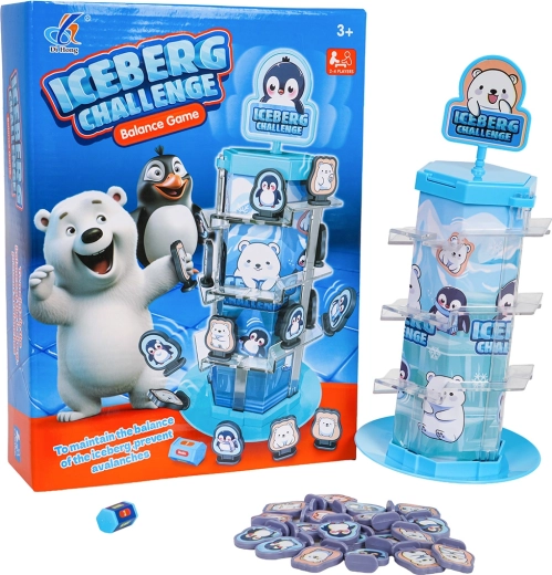 Balansspel voor kinderen met beertjes en pinguïns