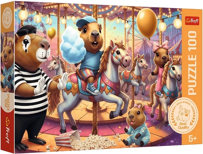 Puzzel capibara's op vakantie – 100 stukjes
