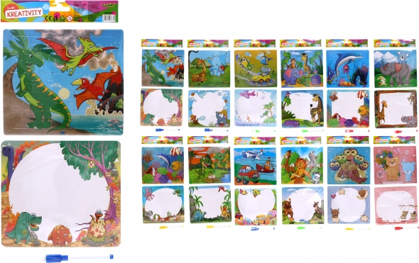 Creatieve set - puzzel + 1 stift