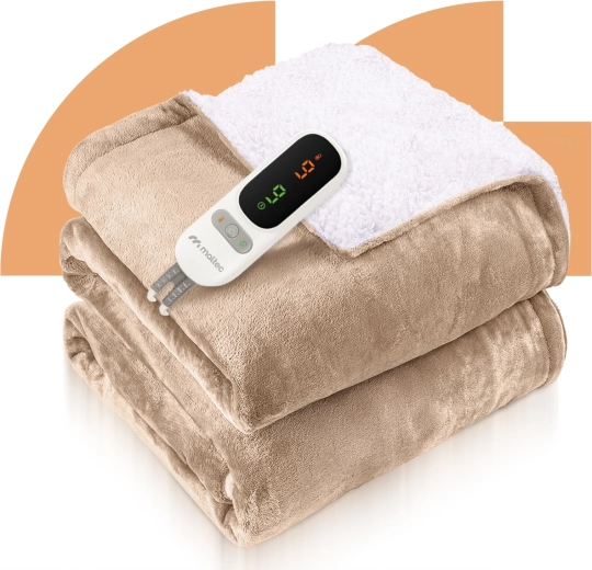 Elektrische verwarmde deken CozyHeat 160 W beige