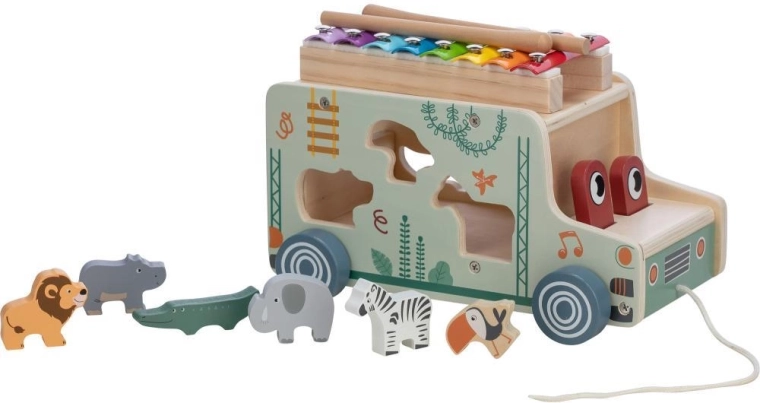 Muzikaal spel dankzij de ingebouwde xylofoon