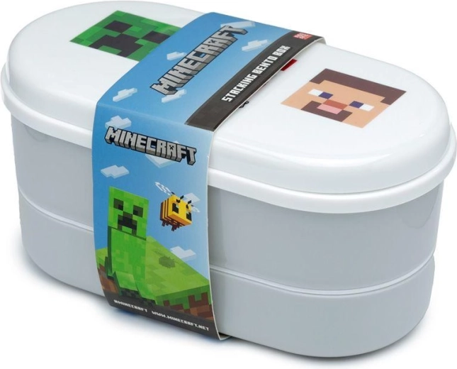 Lunchbox met bestek Minecraft