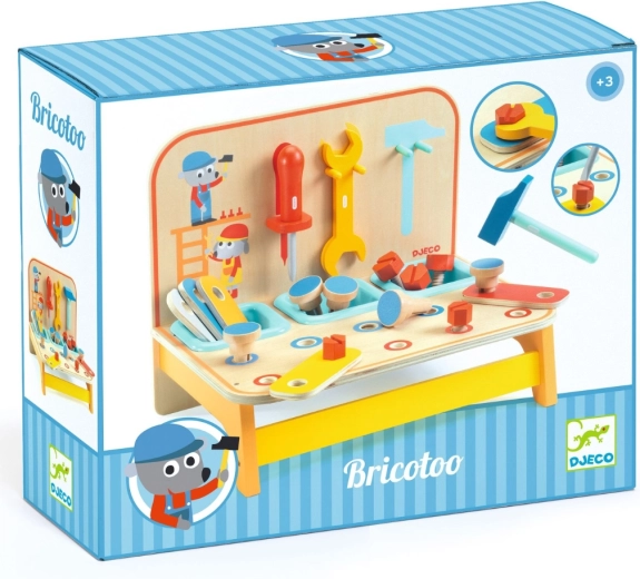 Djeco mini werkbank voor kleine klussers