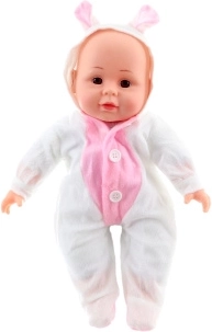 Baby met geluiden 30 cm in witte outfit