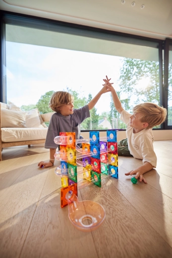 Cleverclixx knikkerbaan Dazzling Lights Pack Intense (100 onderdelen)