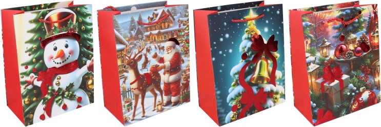 Cadeautas L 32 × 41,5 × 12 cm Kerst