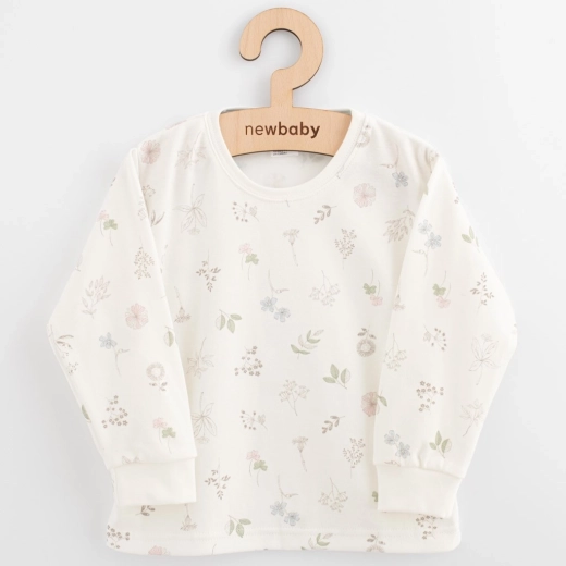 Kinderkatoenen shirt met lange mouwen New Baby Kindergarten bloemetjes