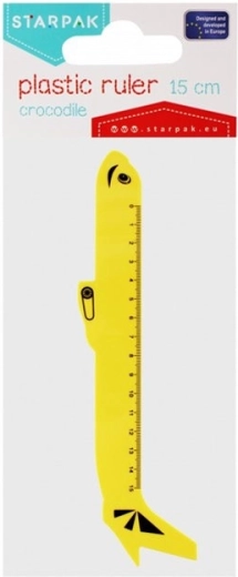 Vliegtuig liniaal 15 cm - 1 stuk