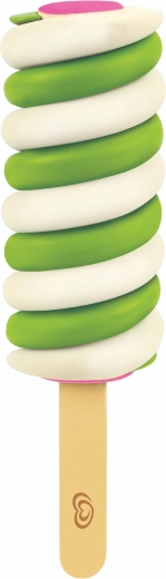 Realistische spiraalvormige Twister op een stokje