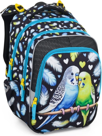 Bagmaster BETA 25 schoolrugzak papegaai