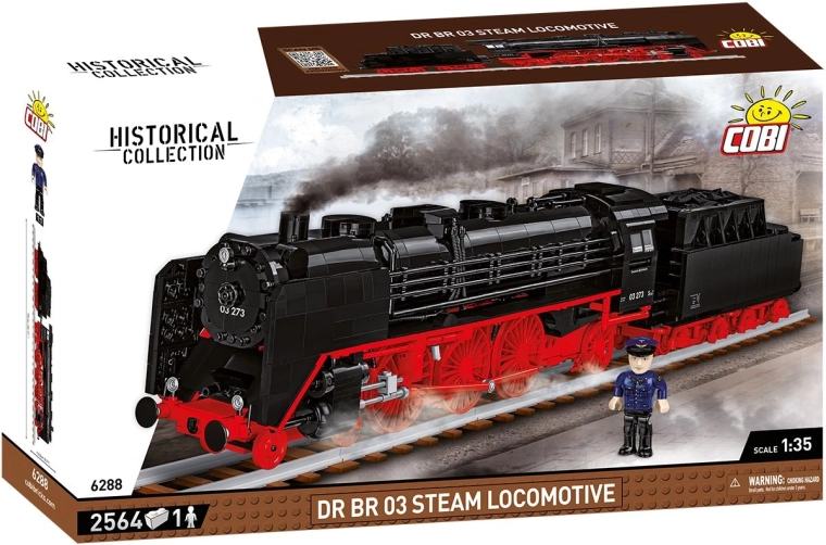 Stoomlocomotief DR BR 03 van de DR op schaal 1:35 (Cobi)