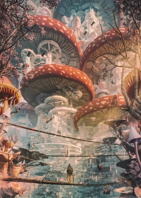 Puzzle Future Cities: Paddenstoelenrijk 1000 stukjes