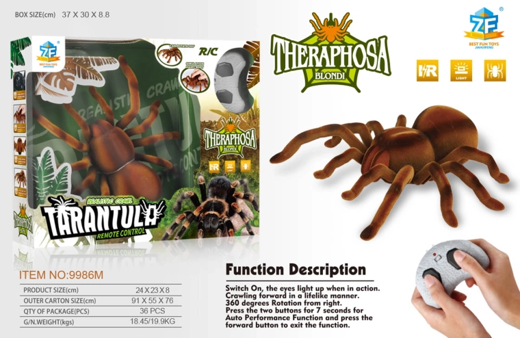 Op afstand bestuurbare tarantula