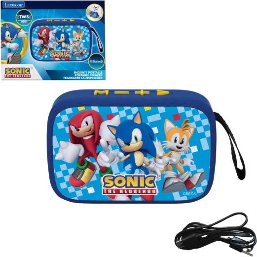 Lexibook draagbare luidspreker SONIC met stoffen bekleding en TWS