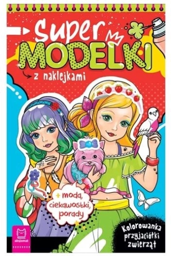 Supermodellen – kleurboek met stickers: dierenvrienden