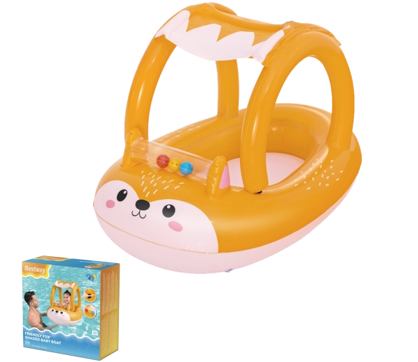 Bestway opblaasboot voor kinderen Friendly Fox met zonnescherm