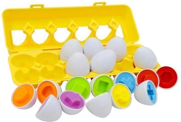 Sorteereitjes – set met vormen en kleuren