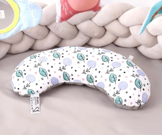 Ondersteuning van tummy time met een zacht kussentje