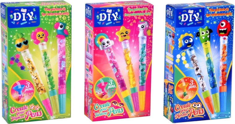 Maak 3 unieke pennen