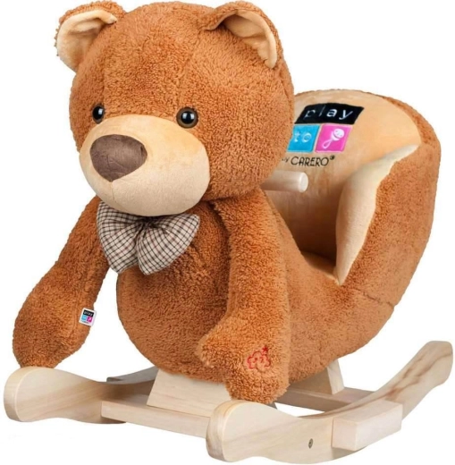Schommelende pluchen beer met geluiden PlayTo, bruin