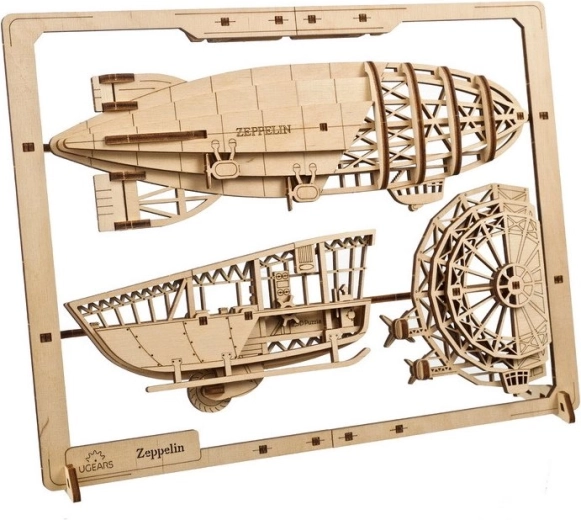 Realistisch luchtschipmodel met 2,5D-effect