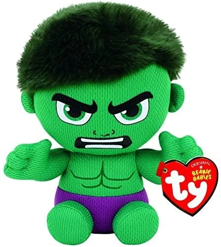 Ty Marvel Hulk pluchen figuur 15 cm - 1 stuk