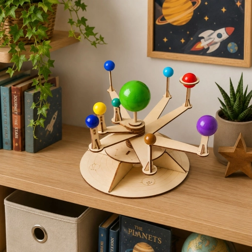 Beweegbare armen met planeten