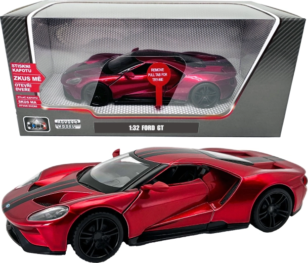 Metalen model Ford GT 2017 op schaal 1:32 met licht en geluid