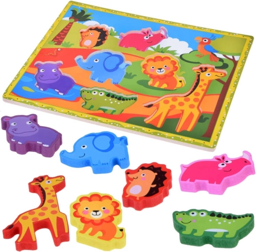 Houten Safari Inlegpuzzel