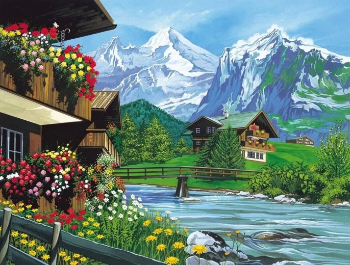 Norimpex diamond painting berghut 30 × 40 cm