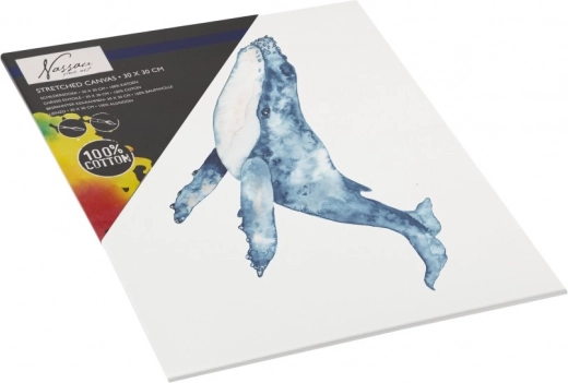 Schildersdoek 30 × 30 cm van katoen voor acryl- en olieverf