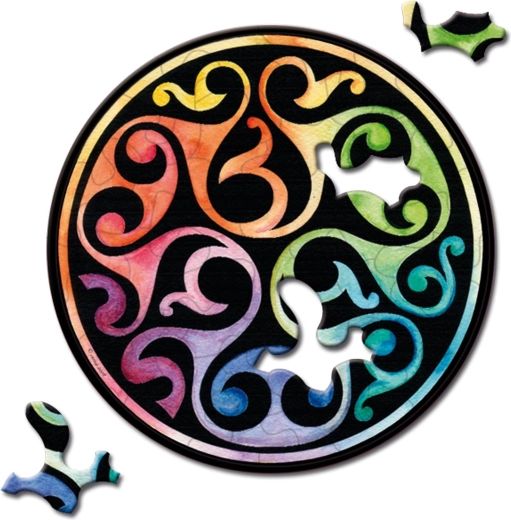 Curiosi ronde mini-puzzel Picoli – Knop, 33 stukjes