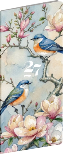 Notique zakagenda Vogels 2027 (maandelijks) 8 × 18 cm
