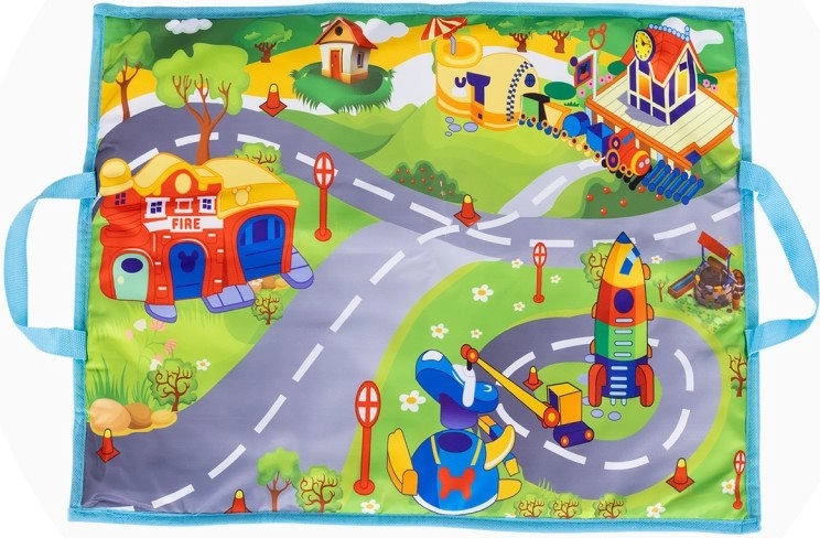 Speelkleed met wegenkaart