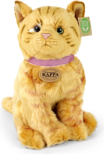 Pluche gestreepte kat zittend Eco-Friendly 25 cm