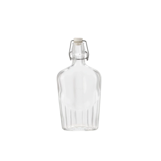 Glazen fles Fiaschetta 500 ml met mechanische sluiting