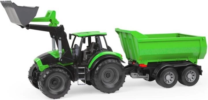 LENA WORXX tractor Deutz-Fahr met aanhanger en laadschop