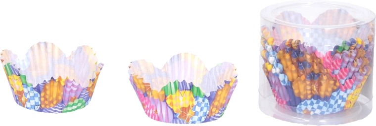 Gekleurde bakvormpjes 11,5 cm – set van 100 stuks