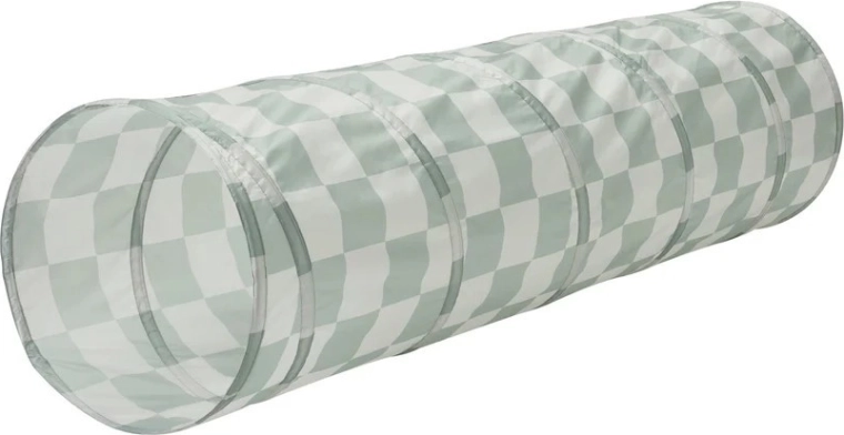 3 Sprouts kinderspeeltunnel recycled checkerboard green