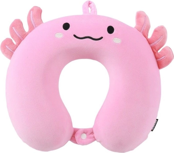 Reiskussen in croissantvorm – roze axolotl