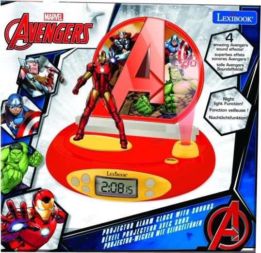 3D wekker met projector Avengers Iron Man