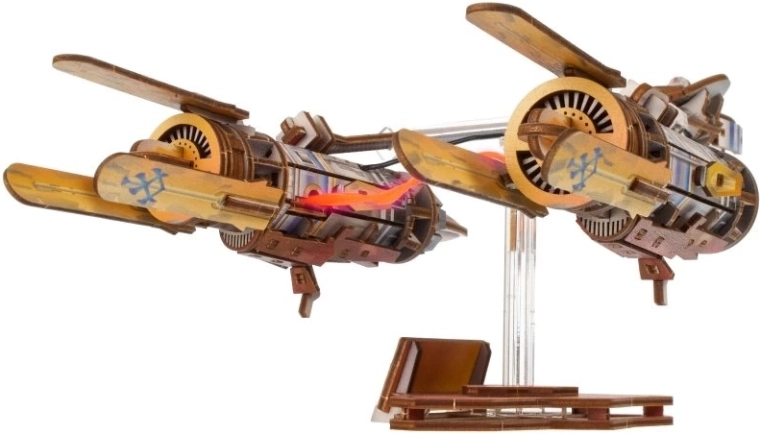 Kinetische standaard met vliegeffect