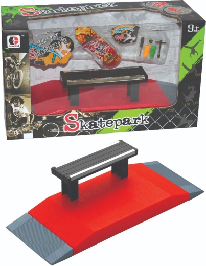 Skatepark SKATEPARK pro fingerboard met bankje