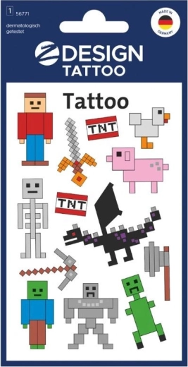 Pixel-tatoeage voor kinderen