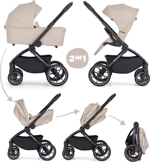Petite&Mars combi-kinderwagen Scout 2-in-1 soft mousse
