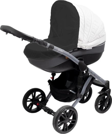 Muskietennet voor kinderwagen New Baby Basic zwart