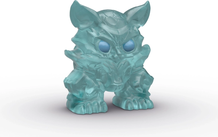 Transparant mini-figuurtje klaar voor actie