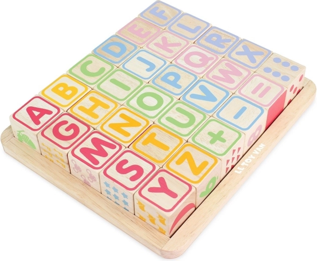Houten educatieve ABC-blokken Le Toy Van