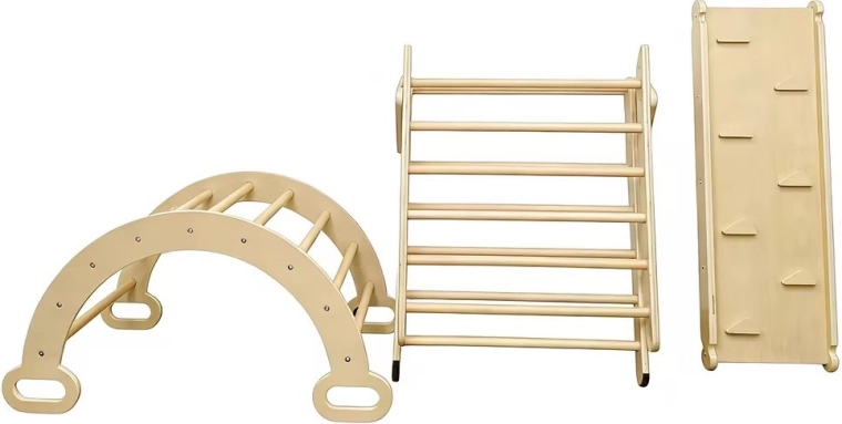 3-in-1: driehoek, boog en dubbelzijdige plank